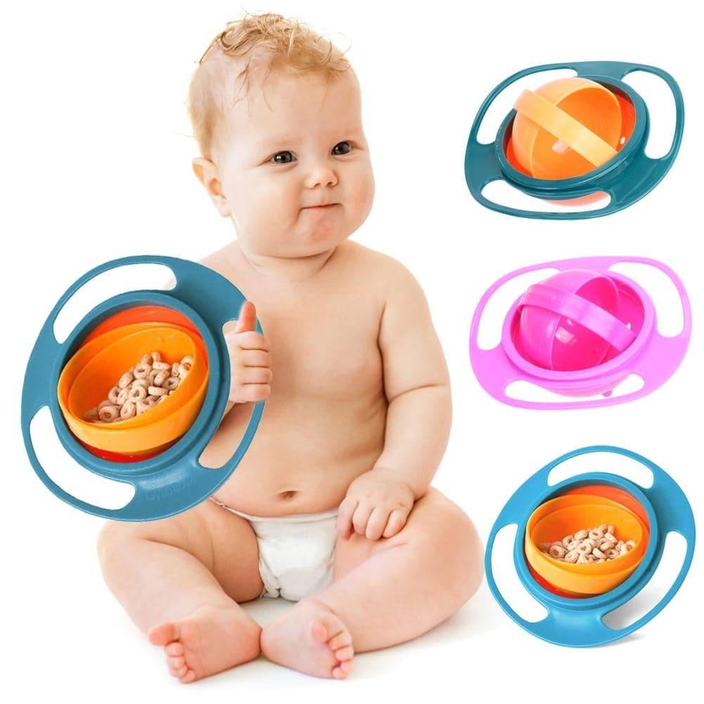 360-Degree Rotating Baby Bowl Feeding